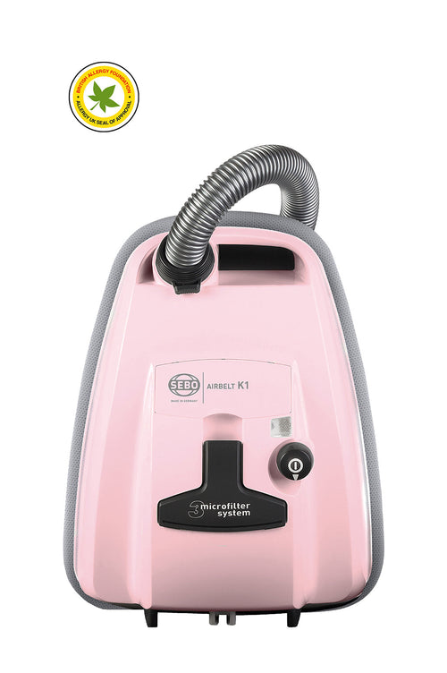 SEBO K1 Pastel ePower Pink - Pink Vacuum Cleaner - 3.0L Capacity