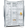BOSCH Series 6 KAD93AIERG - Brushed Steel American Fridge Freezer - 533L Capacity - E Energy Rating