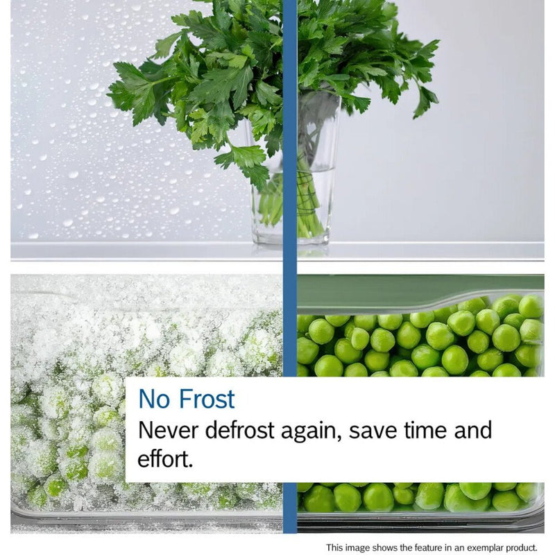 BOSCH Series 6 KAD93AIERG - Brushed Steel American Fridge Freezer - 533L Capacity - E Energy Rating