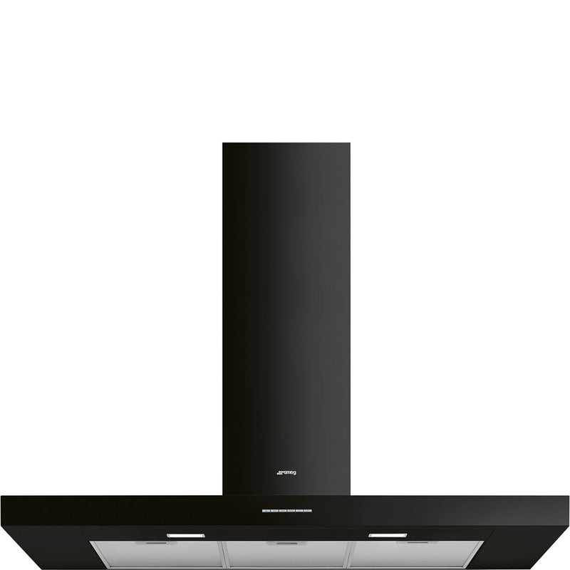 SMEG KBT110BL - Black 110cm Chimney Cooker Hood - 704 m³/h Extraction - A energy
