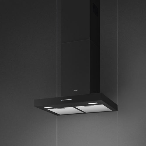 Smeg KBT600MB - Matt Black Extractor Hood - 60cm Chimney - A Energy
