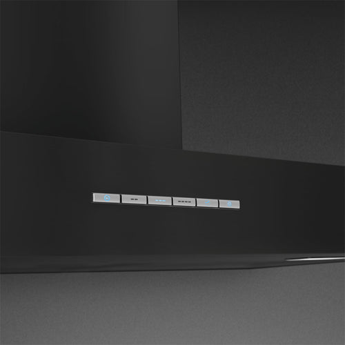 Smeg KBT600MB - Matt Black Extractor Hood - 60cm Chimney - A Energy