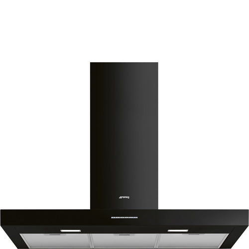 SMEG KBT900BL - Black Chimney Extractor - 90cm Width - A Energy