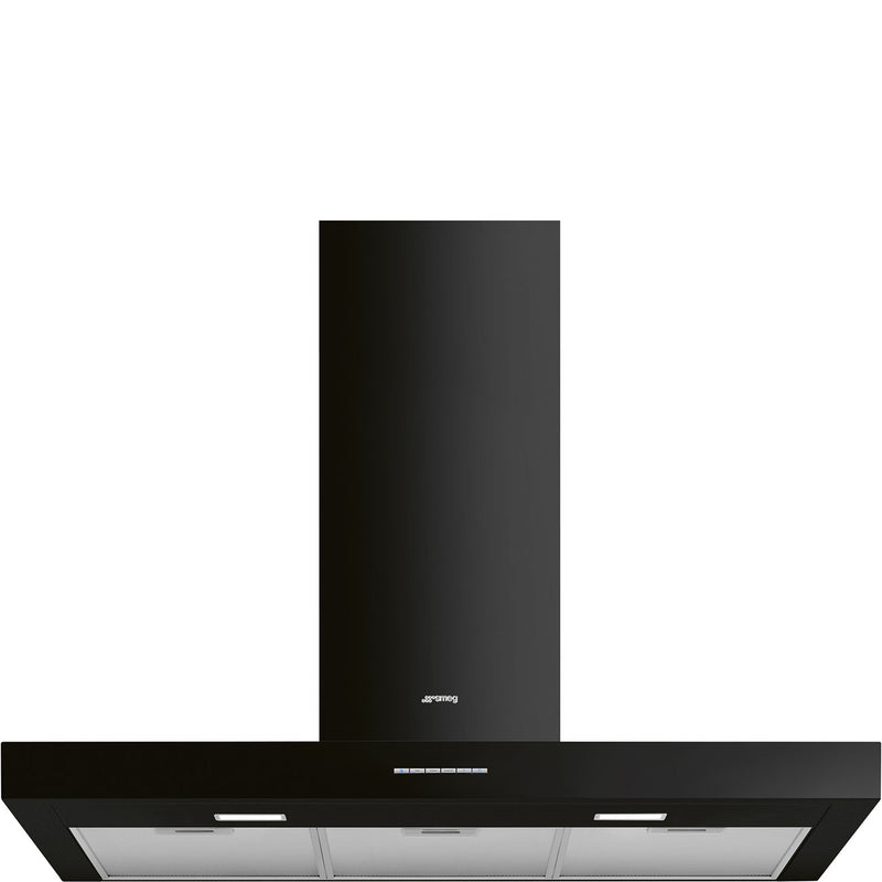 SMEG KBT900BL - Black Chimney Extractor - 90cm Width - A Energy