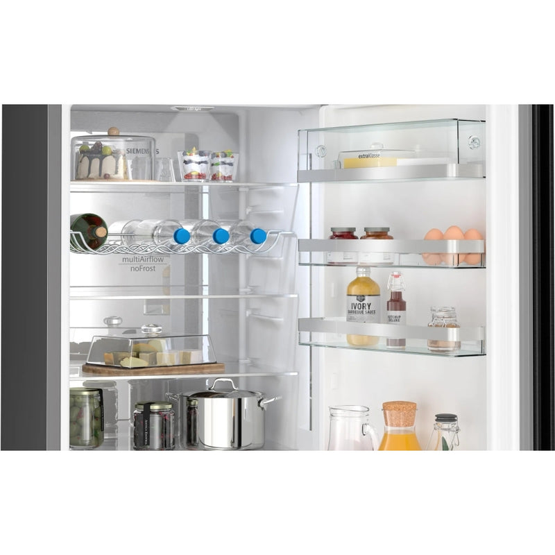 Siemens KG39NEXBF iQ500 - Stainless Steel Fridge Freezer - 363L Capacity - B Energy Rating