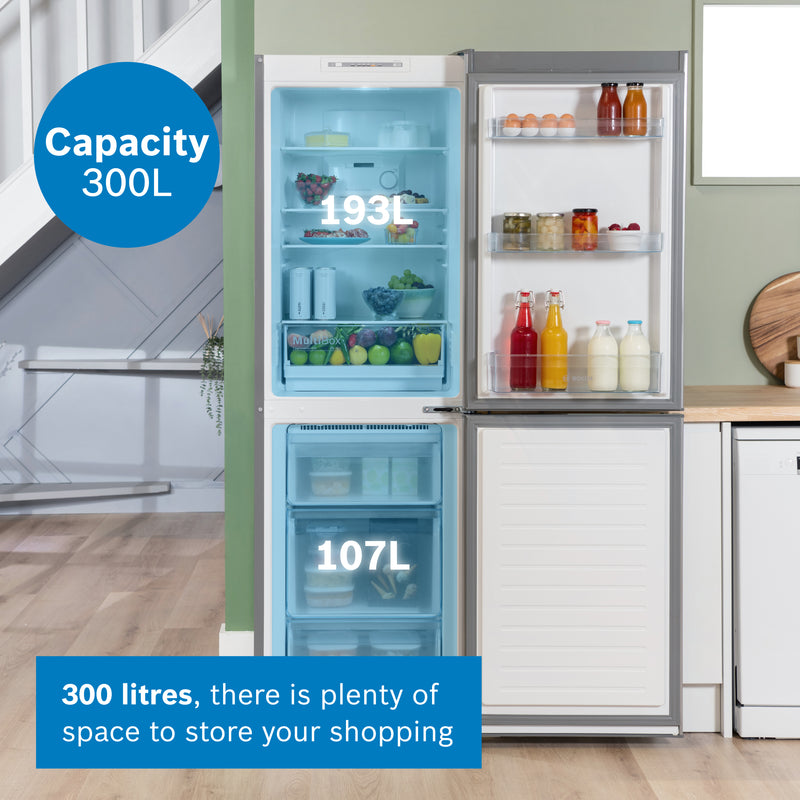 Bosch Series 2 KGN34NLEAG - Silver Freestanding 50/50 Frost Free Fridge Freezer - E energy