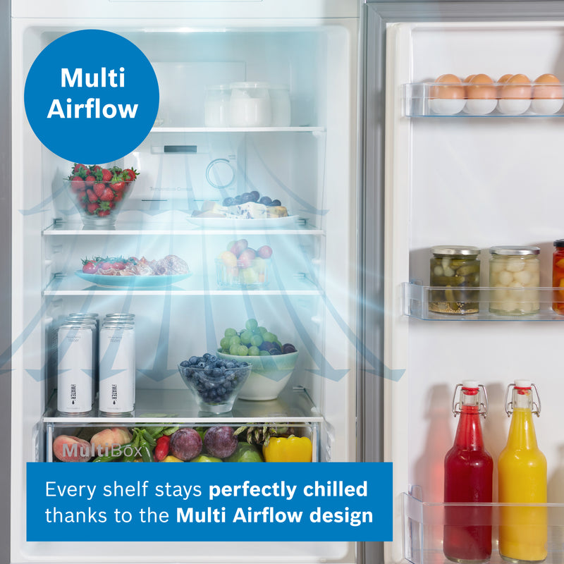 Bosch Series 2 KGN34NLEAG - Silver Freestanding 50/50 Frost Free Fridge Freezer - E energy