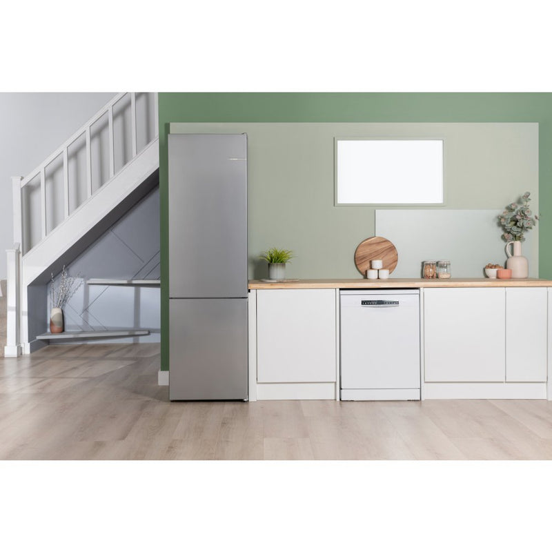Bosch KGN392LAFG - Stainless Steel Fridge Freezer - 363L Capacity - 70/30 Split - A Energy Rating