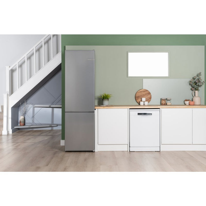 Bosch KGN392WDFG - White Freestanding 70/30 Frost Free Fridge Freezer - D energy