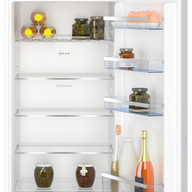 Neff KI1412FE0 N50 - Silver Built-in Larder Fridge - 204L Capacity - Fixed Hinge - E Energy