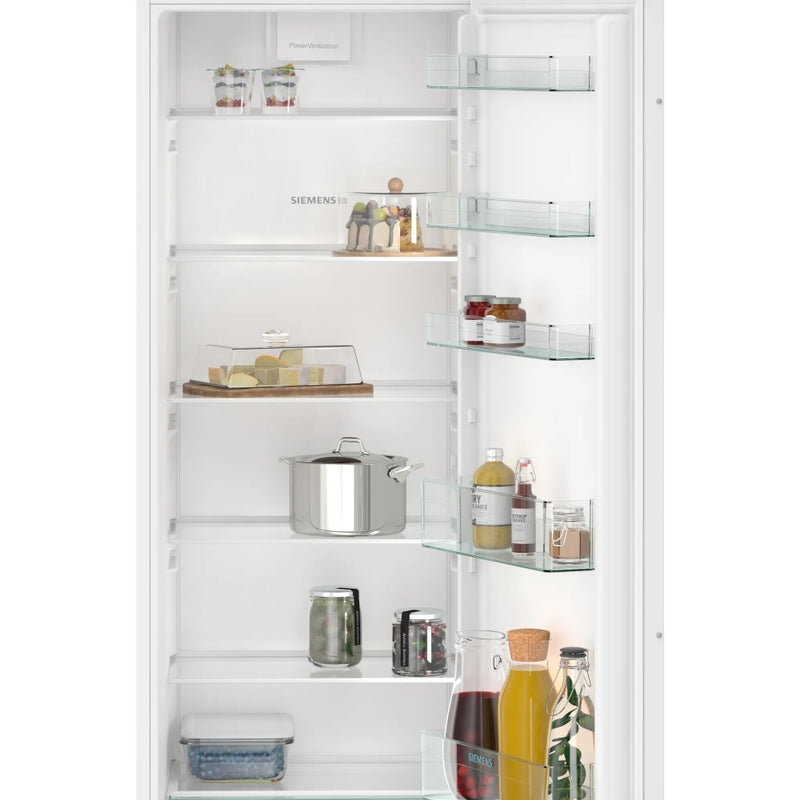 Siemens KI81RNSE0G - White Built-In Larder Fridge - Sliding Door - 310L Capacity - E Energy Rating