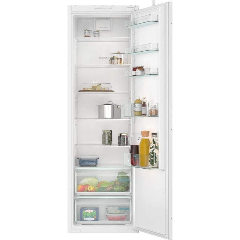 Siemens KI81RNSE0G - White Built-In Larder Fridge - Sliding Door - 310L Capacity - E Energy Rating