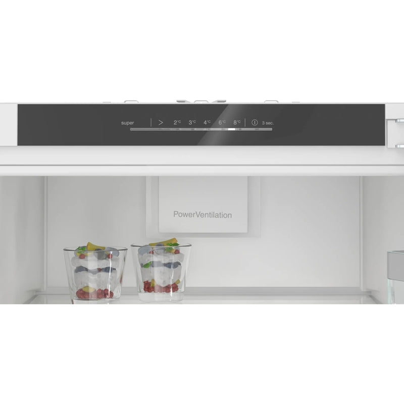 Siemens KI81RVFE0G iQ300 - White Built-In Larder Fridge - Fixed Hinge - E Energy Rating