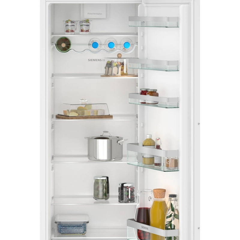 Siemens KI81RVFE0G iQ300 - White Built-In Larder Fridge - Fixed Hinge - E Energy Rating