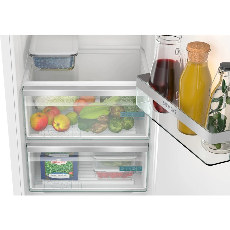 Siemens KI81RVFE0G iQ300 - White Built-In Larder Fridge - Fixed Hinge - E Energy Rating