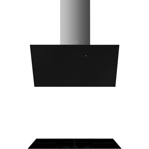 Smeg KICV90BL2 - Black Glass 90cm Chimney Cooker Hood - A+ Energy