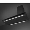 Smeg KLTI12L4MB - Matte Black Island Cooker Hood - 560 m³/h Extraction - A Energy