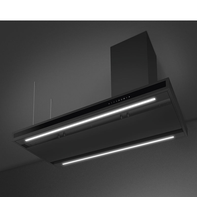 Smeg KLTI12L4MB - Matte Black Island Cooker Hood - 560 m³/h Extraction - A Energy