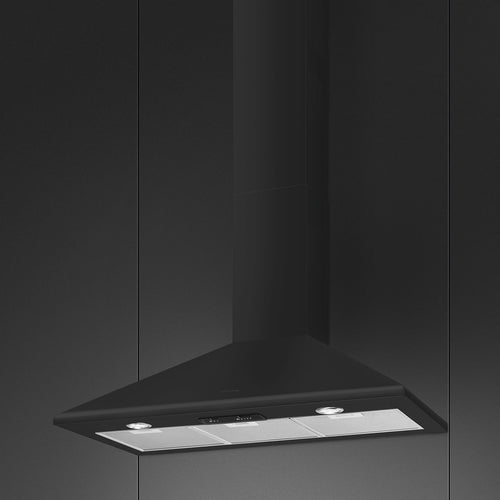 Smeg KSED95MBL - Black Victoria Chimney Hood - 595m³/h - B Energy