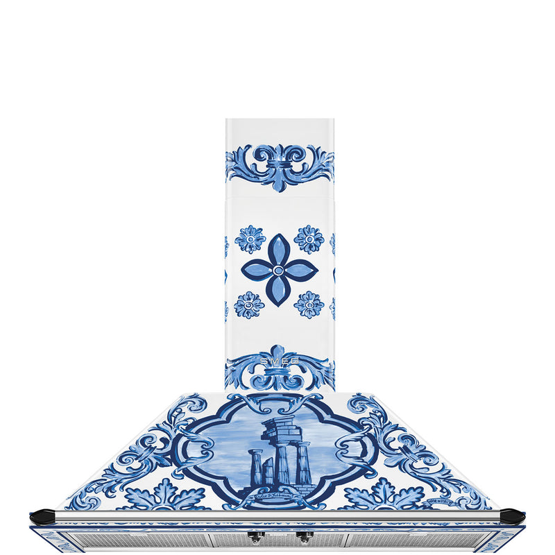 SMEG KT90DGME - Decorated Chimney Cooker Hood - 788 m³/h Max Extraction - A Energy