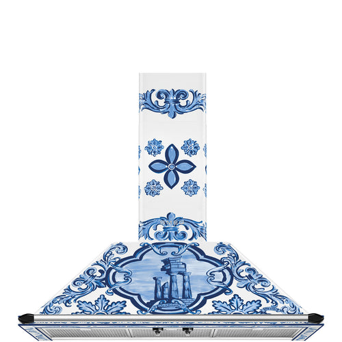 SMEG KT90DGME - Decorated Chimney Cooker Hood - 788 m³/h Max Extraction - A Energy
