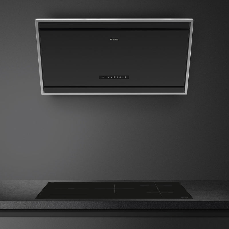 SMEG KV394MB - Matte Black Chimney Cooker Hood - 493 m³/h - A energy