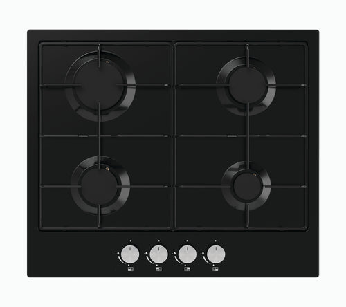 Lifestyle LSGH60EBK 60cm Gas hob - Black enamel supports