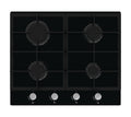 Lifestyle LSGOG60BK 60cm Gas on glass hob - cast iron supports