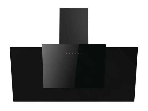 Lifestyle LSHDANDA90B 90cm Angled Chimney Hood Black - A rated