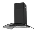 Lifestyle LSHDGC60B 60cm Curved glass Chimney Hood - Black