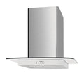 Lifestyle LSHDGF60S 60cm Flat Glass Chimney Hood - Stainless Steel