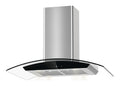 Lifestyle LSHDIS90S 90cm Island Curved Glass Hood - Stainless Steel