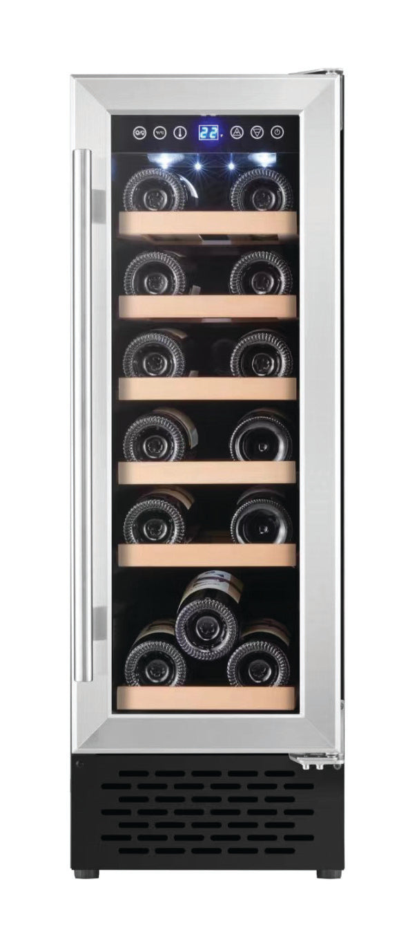 Lifestyle LSWC30S 300mm Wine Cooler - Wood shelves - Stainless Steel