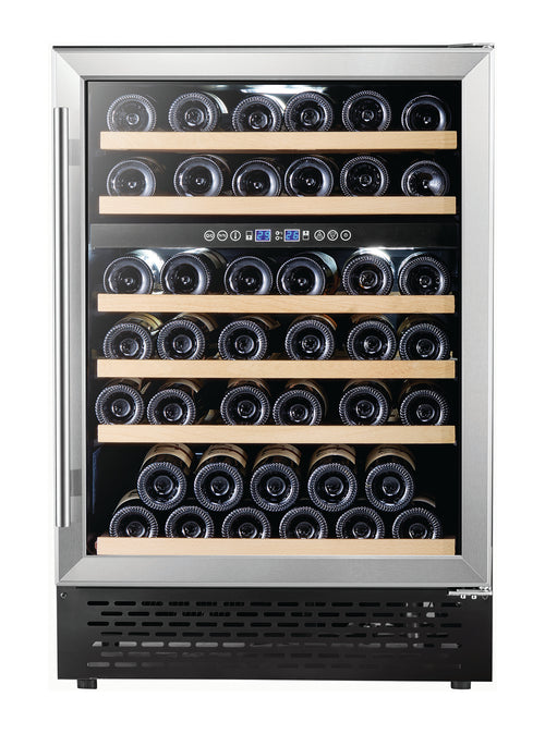 Lifestyle LSWC60S 600mm Wine Cooler - Wood shelves - Stainless Steel