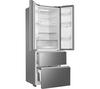 HAIER HFR5719EWMP - Platinum Inox American Fridge Freezer - 444L Total Capacity - E Energy