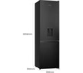 Hisense RB435N4WFE - Black Fridge Freezer - 238L/98L - E Energy