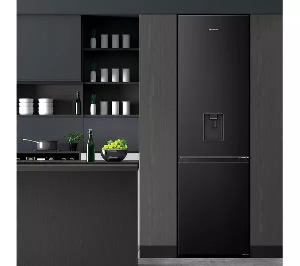 Hisense RB435N4WFE - Black Fridge Freezer - 238L/98L - E Energy