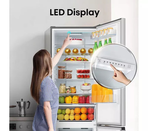 Hisense RB435N4BCE - Stainless Steel Fridge Freezer - 336L - E Energy Rating