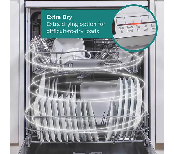 Bosch SMS2HVW67G - White Freestanding Dishwasher - D energy