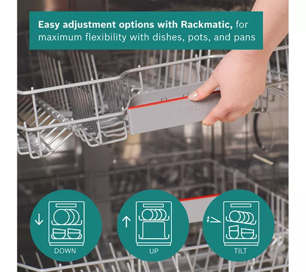 Bosch SMS2HVW67G - White Freestanding Dishwasher - D energy