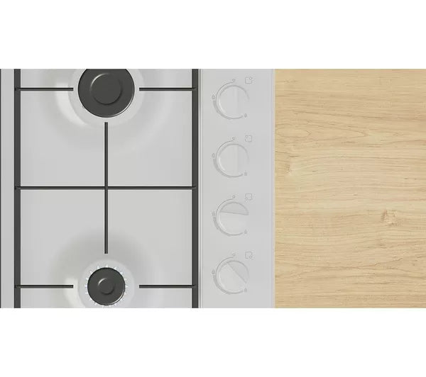 Bosch PBP6B2B60 - White 4 Zone Gas Hob