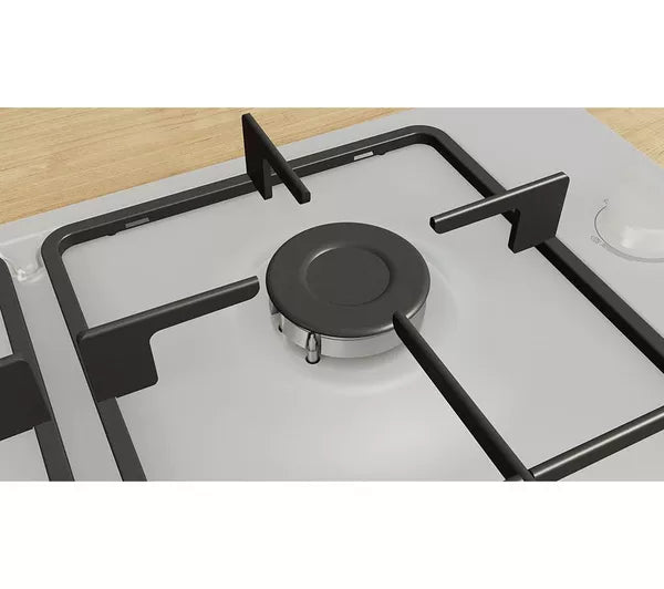 Bosch PBP6B2B60 - White 4 Zone Gas Hob