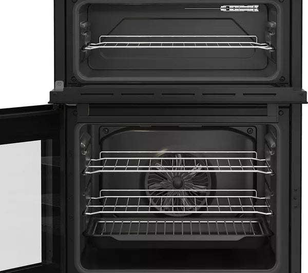 Beko FDC6731K - White 60cm Double Oven Electric Cooker - Ceramic Hob - A Energy