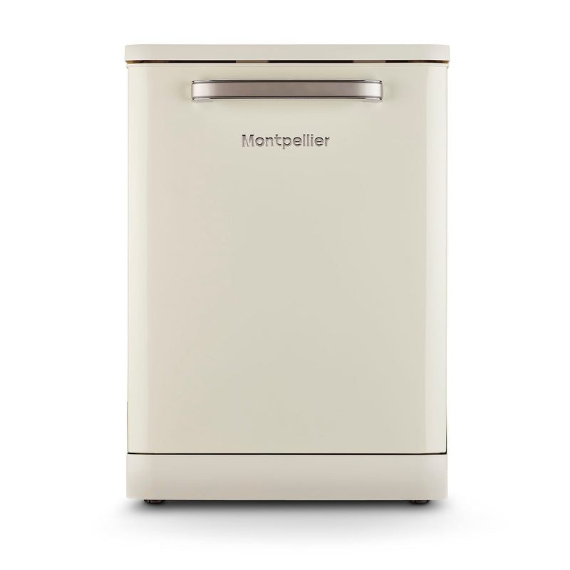 Montpellier MAB1353DC - Cream 13 Place Settings Retro Dishwasher - A+ Energy Rating