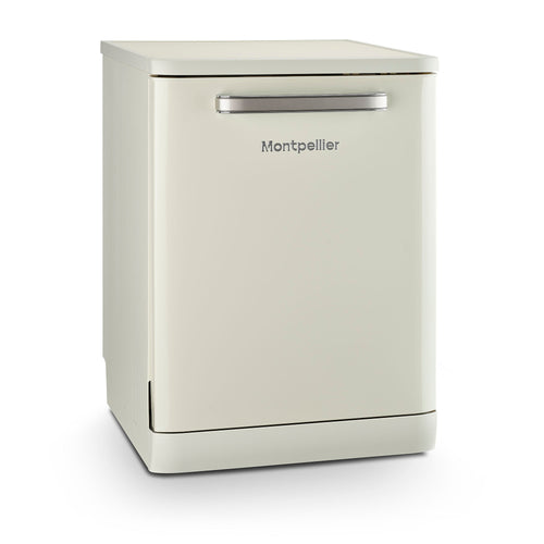 Montpellier MAB1353DC - Cream 13 Place Settings Retro Dishwasher - A+ Energy Rating