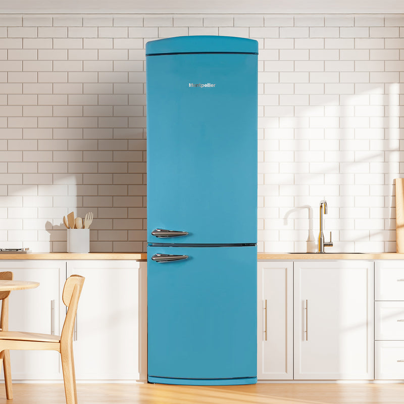 Montpellier MAB190PB - Blue Fridge Freezer - 295L - E Energy