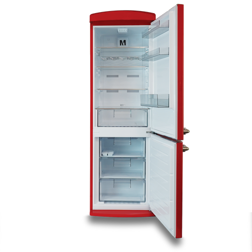 Montpellier MAB190R - Red Fridge Freezer - 295L - E Energy