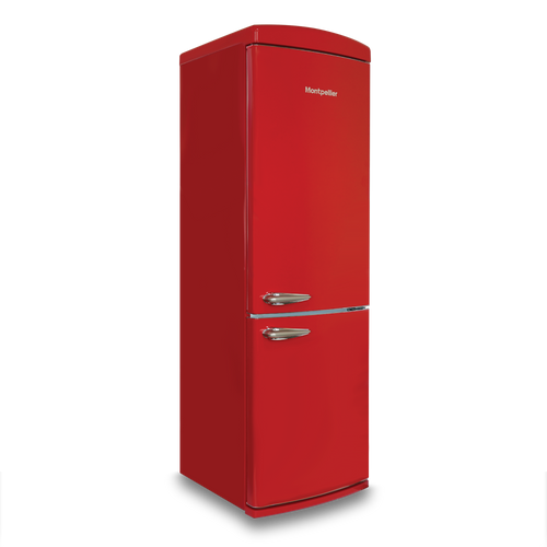 Montpellier MAB190R - Red Fridge Freezer - 295L - E Energy