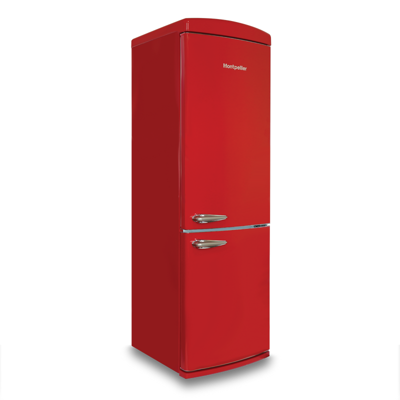 Montpellier MAB190R - Red Fridge Freezer - 295L - E Energy