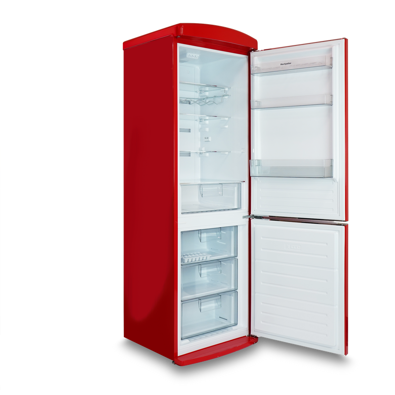 Montpellier MAB190R - Red Fridge Freezer - 295L - E Energy